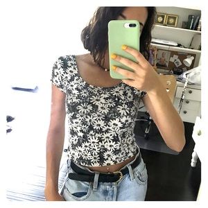 Flowery crop top